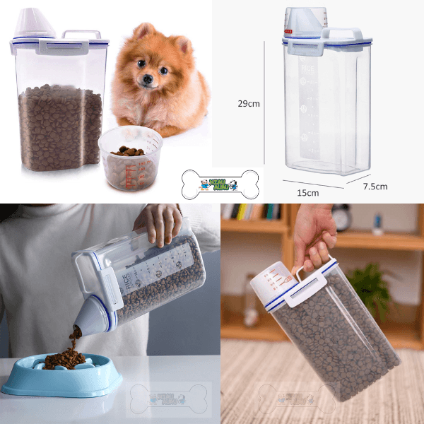 Kit Dosador e Armazenador de ração pet - Compre 1 e Leve 2