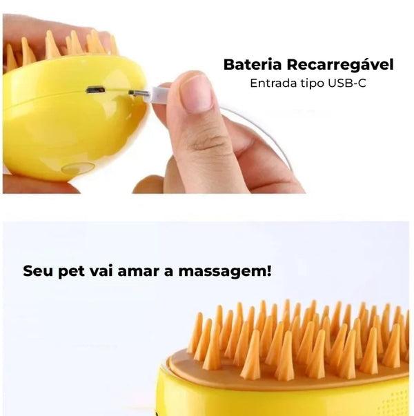 Escova Removedora de Pelos à Vapor - Pet Hair Cleaner