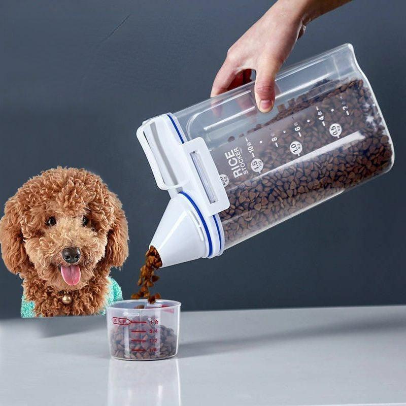Kit Dosador e Armazenador de ração pet - Compre 1 e Leve 2