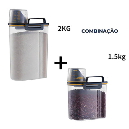 Kit Dosador e Armazenador de ração pet - Compre 1 e Leve 2